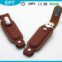 Brown Long Stick Custom Logo USB Flash Drive (TL002)